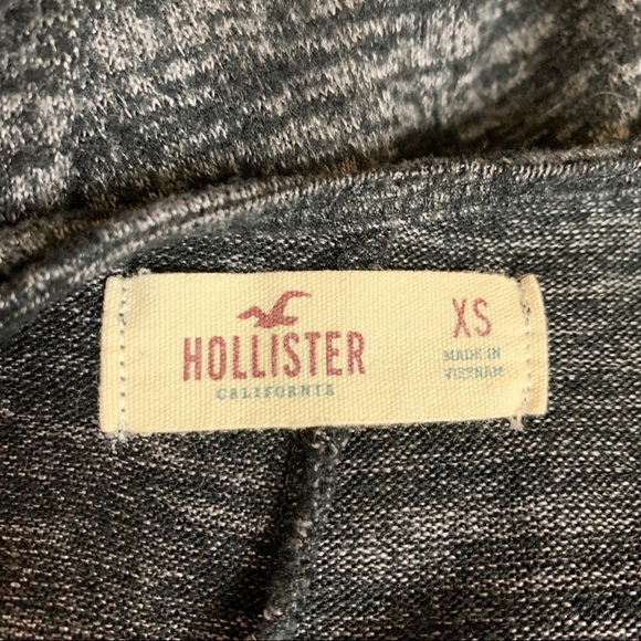 Hollister Heather Gray & Black Casual Long Sleeve Sweater Dress Size XS - Picture 8 of 9